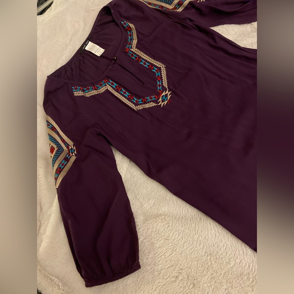 Plum Colored South West Style Dress, West 36th